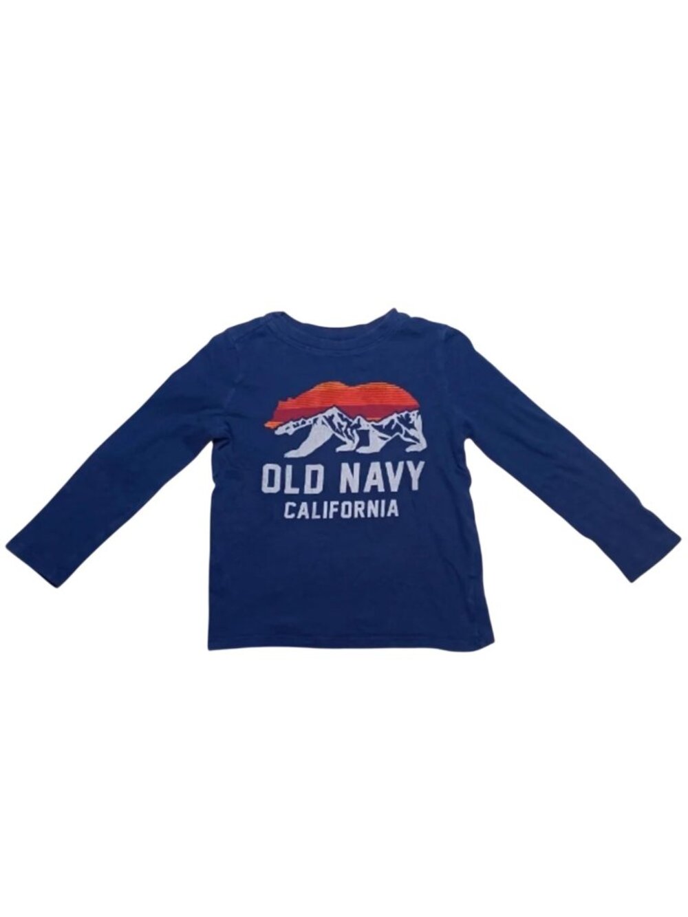 Old Navy Boys 5T Navy Blue California Bear Graphic Long Sleeve Tee